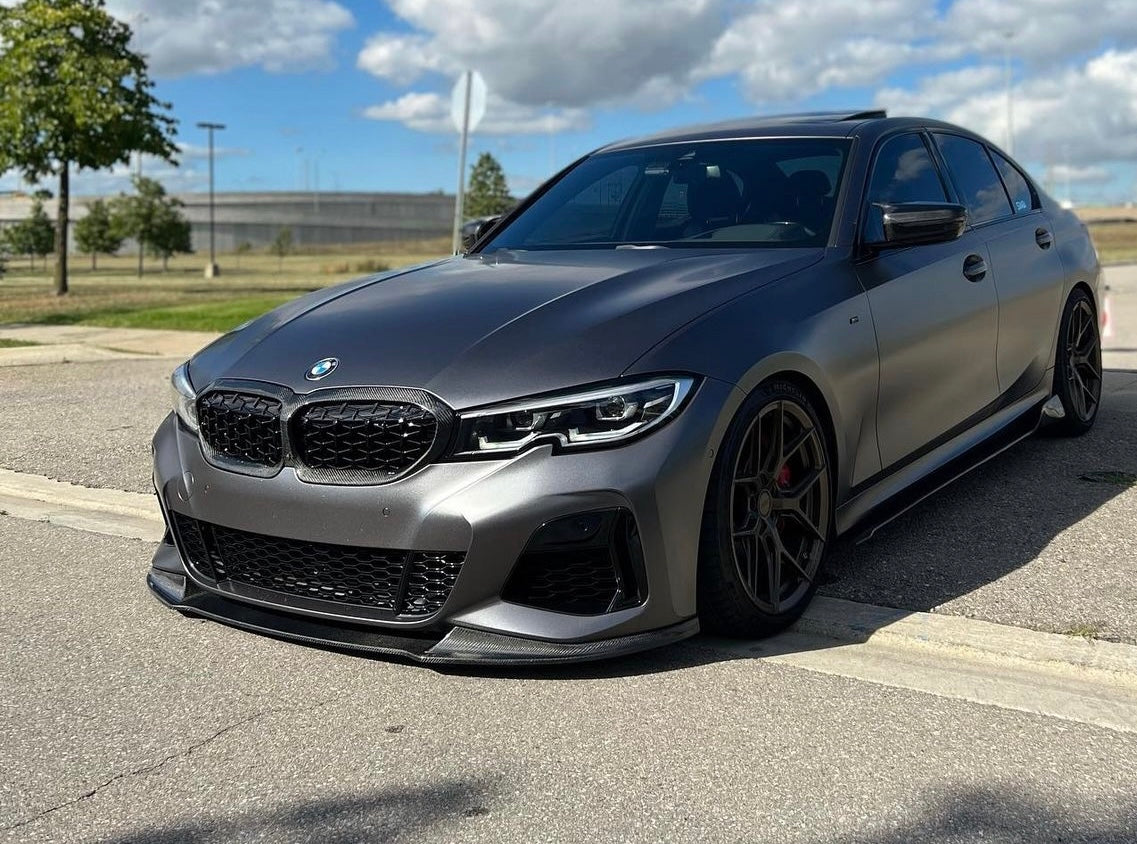 2019 Bmw M340i G20 M Tech Carbon Front Lip Enhanced Modifications 5951