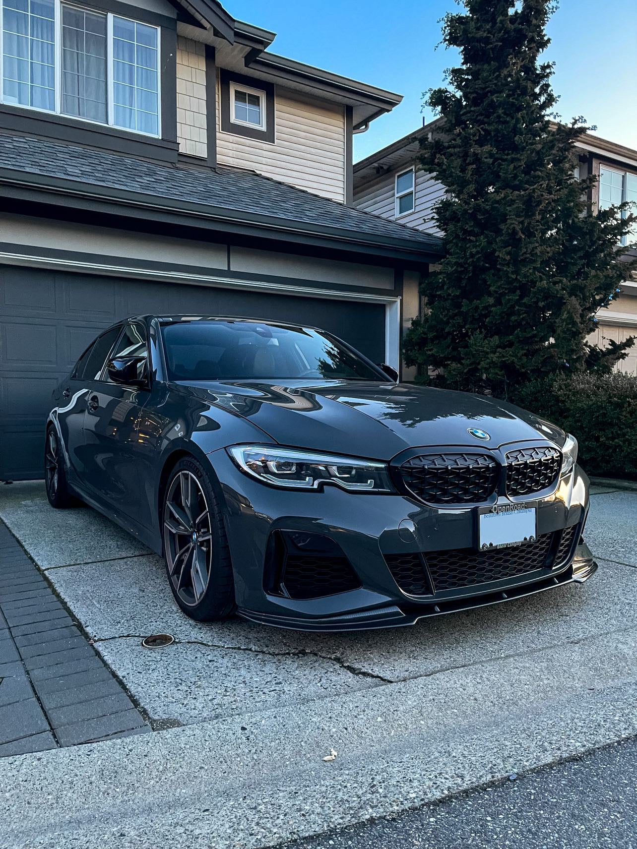 2019+ BMW M340I G20 FD style carbon fiber front lip